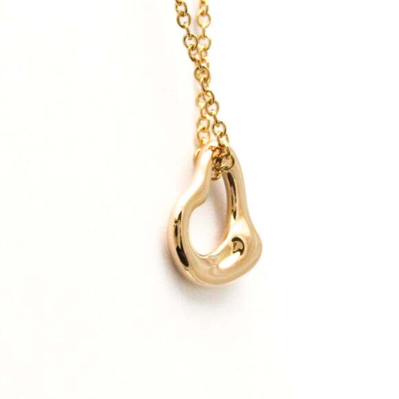 Tiffany Open Heart Pink Gold (18K) No Stone Women,Men Fashion Pendant Necklac... - Picture 4 of 13